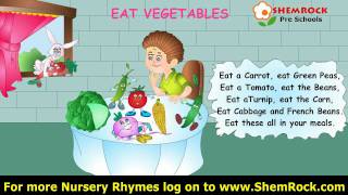 Nursery Rhymes Eat vegetables Songs with lyrics