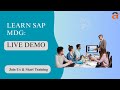 SAP MDG Live Training Demo | Learn Master Data Governance | Join Our Training