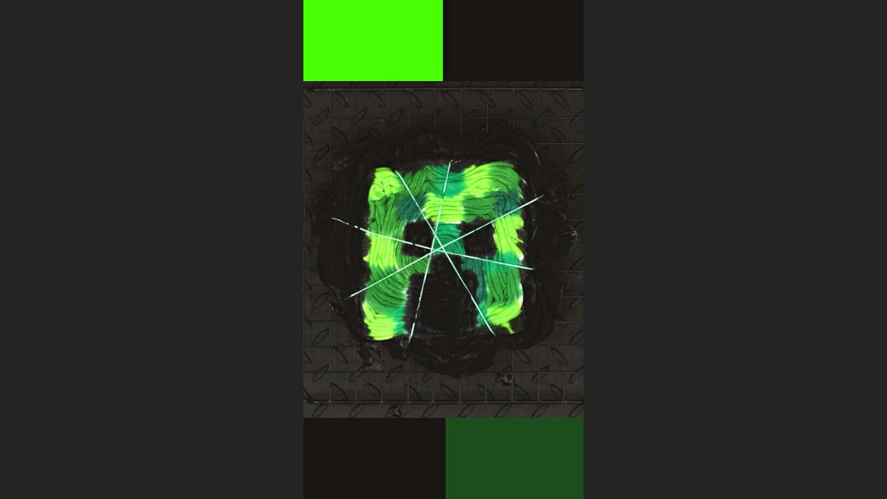 Tie Dye Minecraft Creeper Spiral 