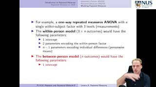 Repeated Measures ANOVA — PL2132 Lecture 9A