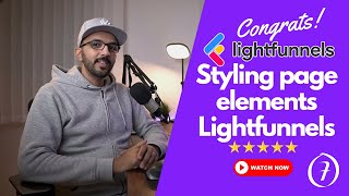 Lightfunnels:  Styling page elements |  Sales Funnel