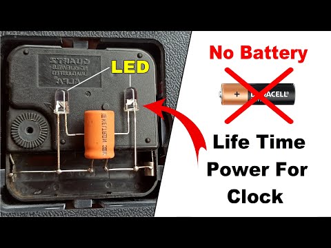 No Battery..Run Any Clock Lifetime By This Circuit