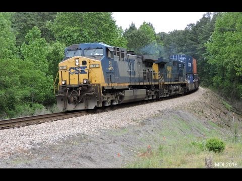 HD: CSX 51 leads CSX Q133-03 in Newnan, GA - YouTube