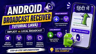 Broadcast Receiver in Java Android App | Implicit & Local Receiver Explained | IT WALA | HINDI-हिंदी