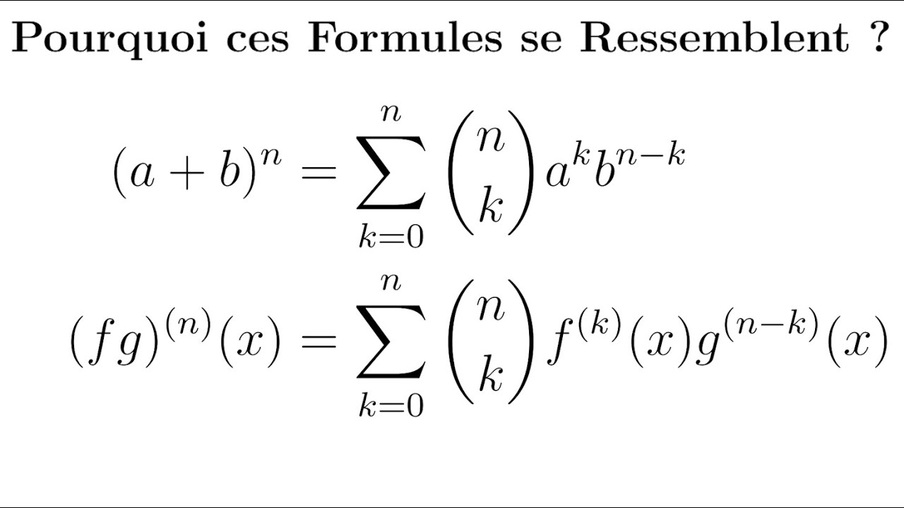 Le LIEN entre ces formules - YouTube