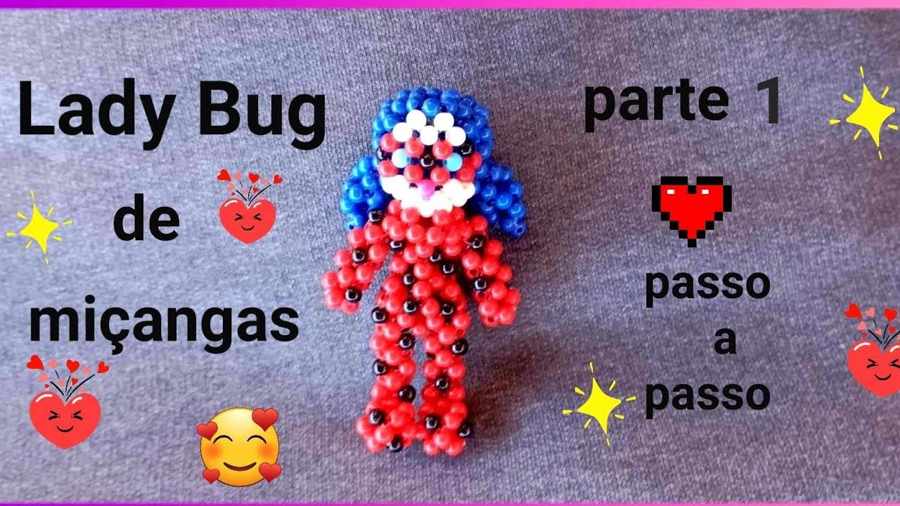 Lady Bug de miçangas ( parte 1 )