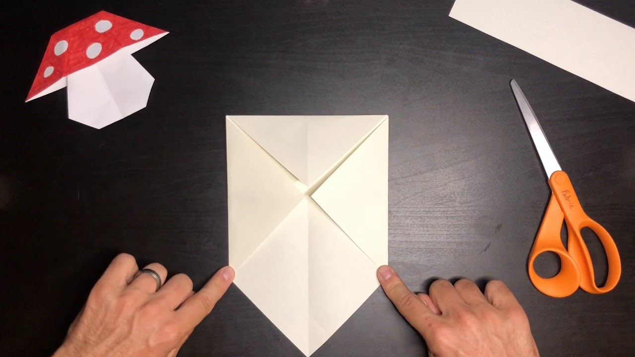 How to Make an Origami Mushroom for Kids! YouTube