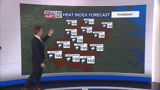 WRAL Weather Alert Day: More extreme heat, Level 1 risk on the way for Thursday screenshot 5