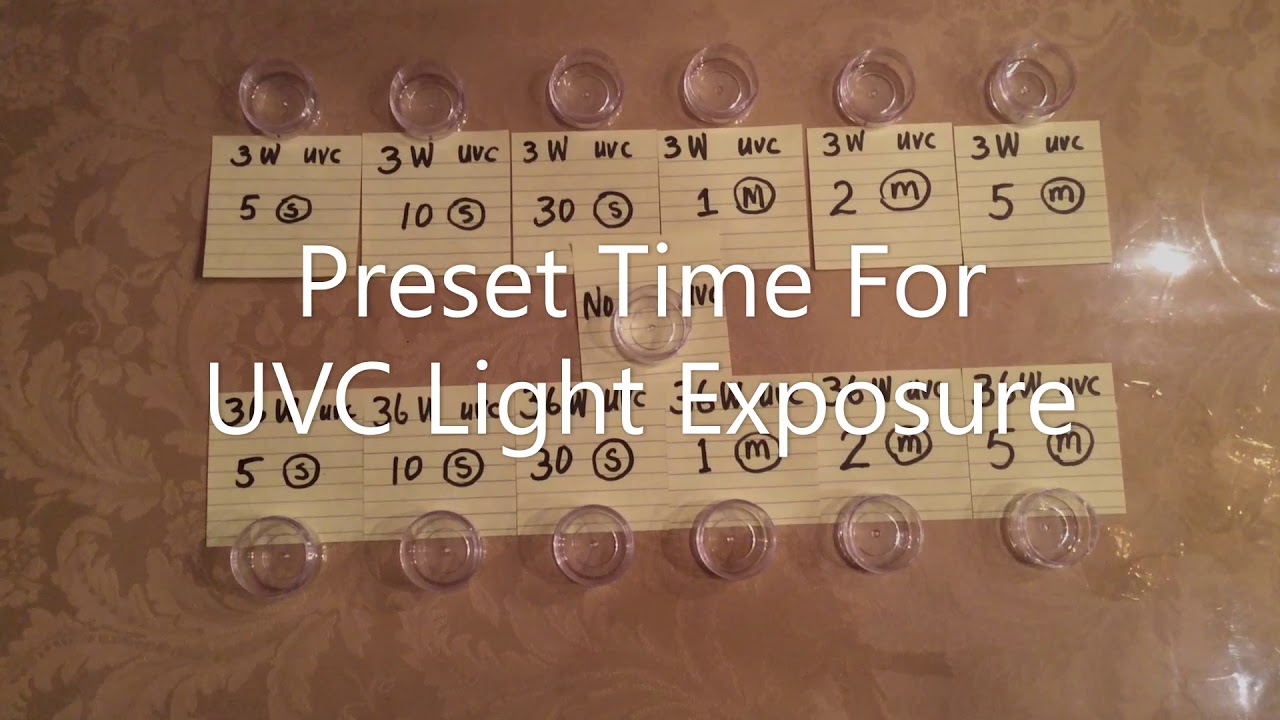 UVC Light Effectiveness Test