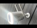 TIEJUS 2K Floodlight Solar Security Cameras Wireless Outdoor