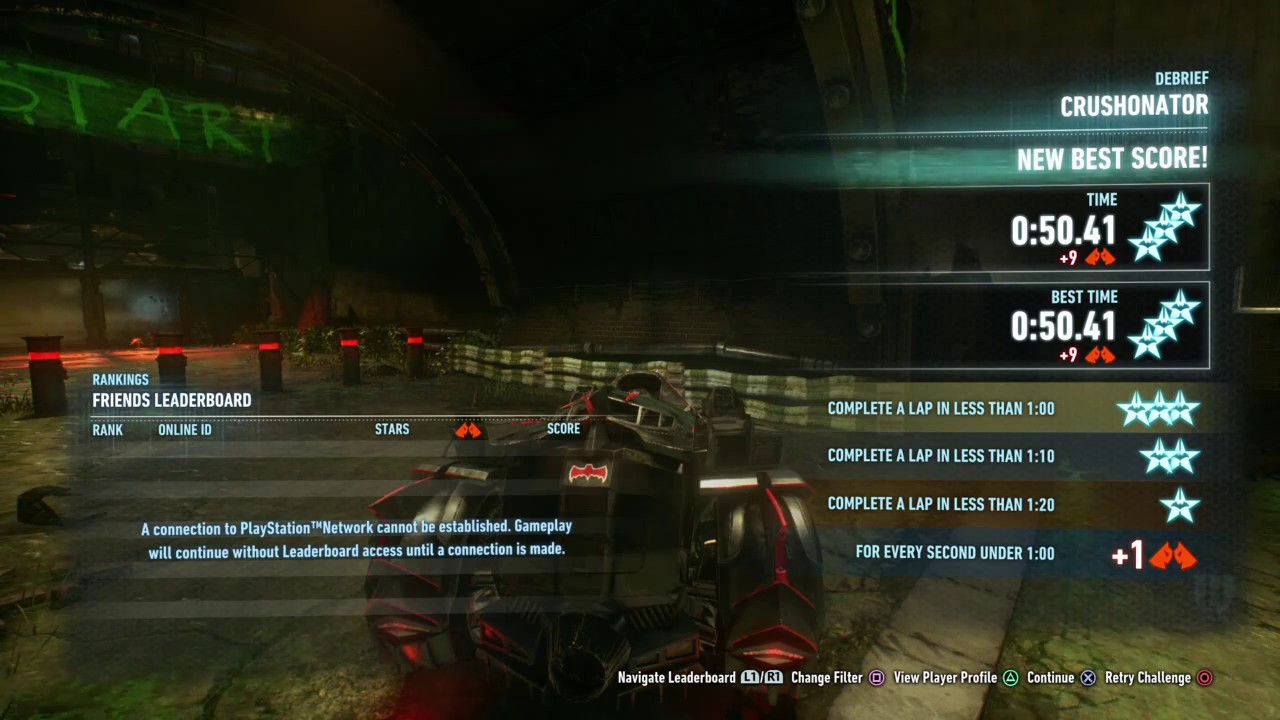 BATMAN ARKHAM KNIGHT - Riddler Race Time Trial - YouTube