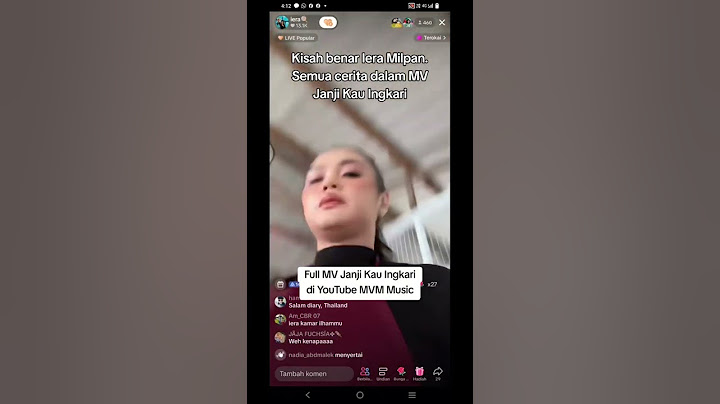 Iera kena marah dalam live sebab MV Janji Kau Ingkari?