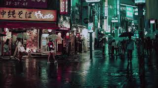Nighttime Japan Rain Tranquility | HD | Relaxing Sleep, Meditation, Stress Relief Music
