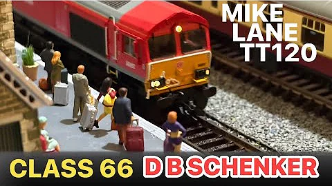 CLASS 66 DB  SCHENKER LIVERY.  #hornby #tt120