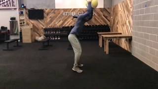 Medicine Ball Recoiled Rollover Stomp To Floor