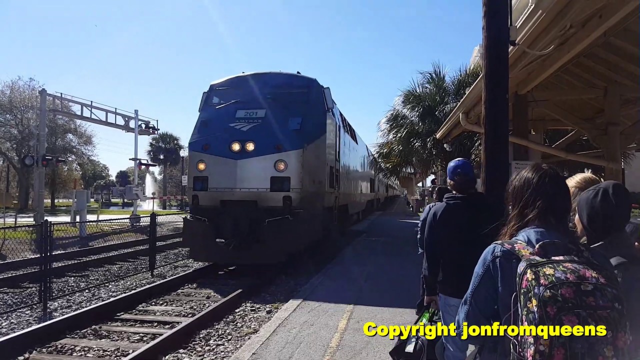 Amtrak stops at Kissimmee Station in Florida (Jan 2020) YouTube