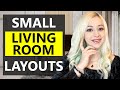 USEFUL SMALL LIVING ROOM LAYOUTS | HOW TO DESIGN A SMALL LIVING SPACE