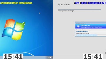 SCCM Zero Touch Installation vs Attended Windows installation