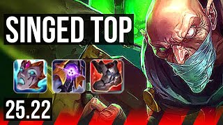 SINGED vs AATROX (TOP) | 12/2/9, Comeback, 900+ games, Legendary | KR Master | 25.22