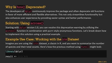 How to Remove the funs() Deprecation Warning in dplyr