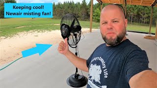 Beating the heat! Newair 24' pedestal misting fan (Review day Friday)