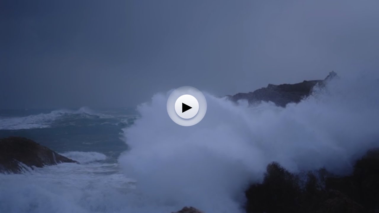 El temporal marítimo visto desde San Juan de la Canal