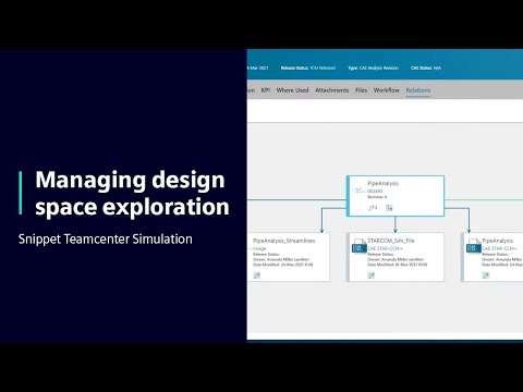 Managing design space exploration | Snippet Teamcenter Simulation #SimcenterSPDM