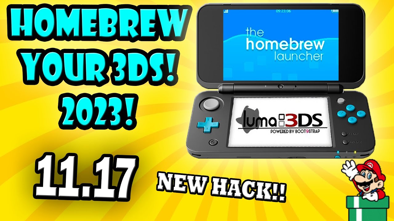 jeg er enig attribut At How to Homebrew NEW Nintendo 3DS 2023!! [11.17] - YouTube