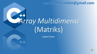 Array Multidimensi