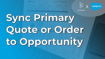 Sync Primary Quote or Order to Opportunity #cpq #salesforce