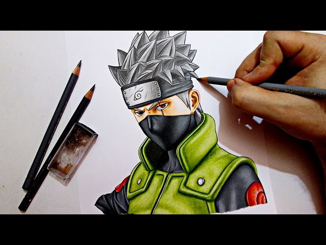 Desenhos Kevin - Kakashi Hatake-Naruto Em andamentooooo!!!!!!!