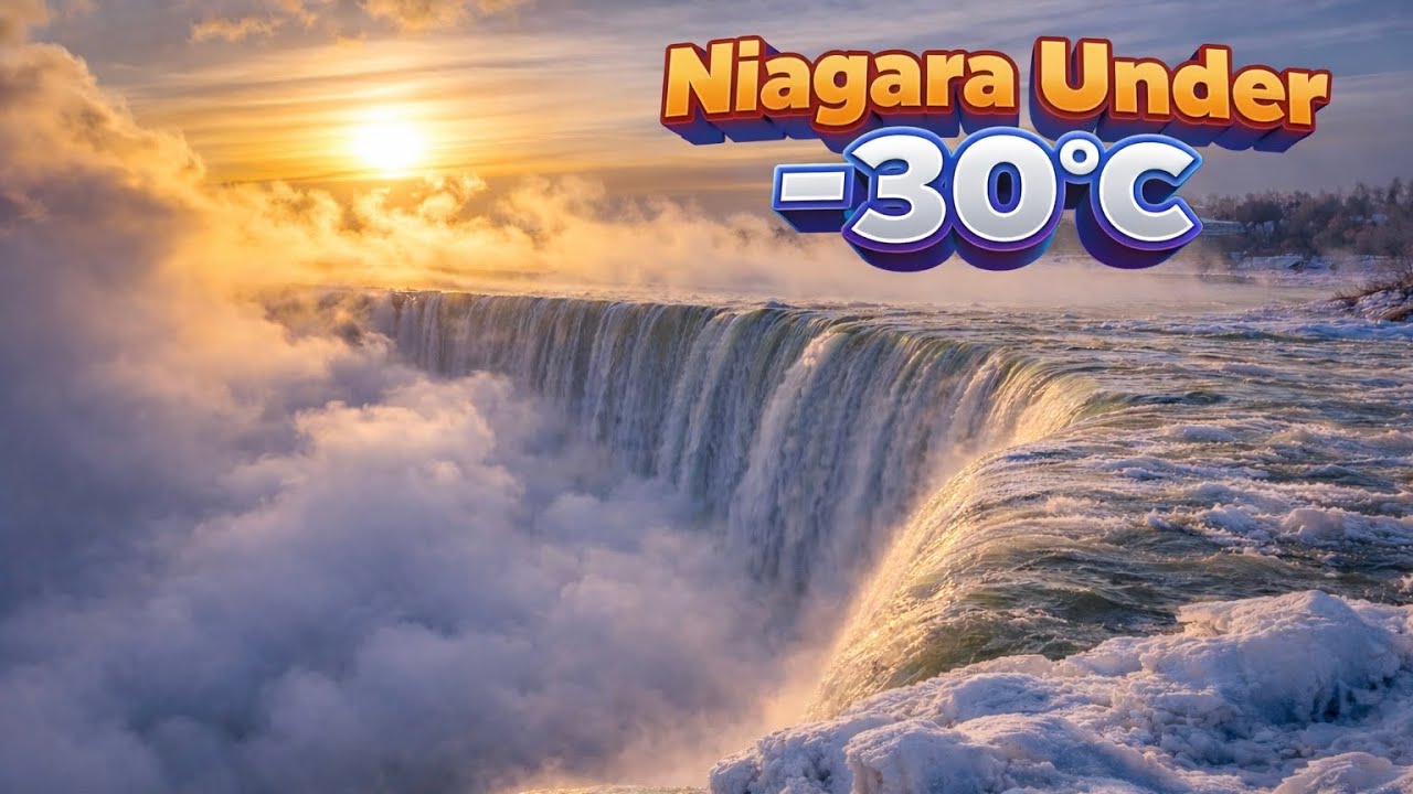 Niagara Falls at –30°C ❄️ This Is What Extreme Cold Looks Like