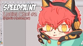 Chibi Luciel Choi707 Teacup Inktober 16 Day Speedpaint