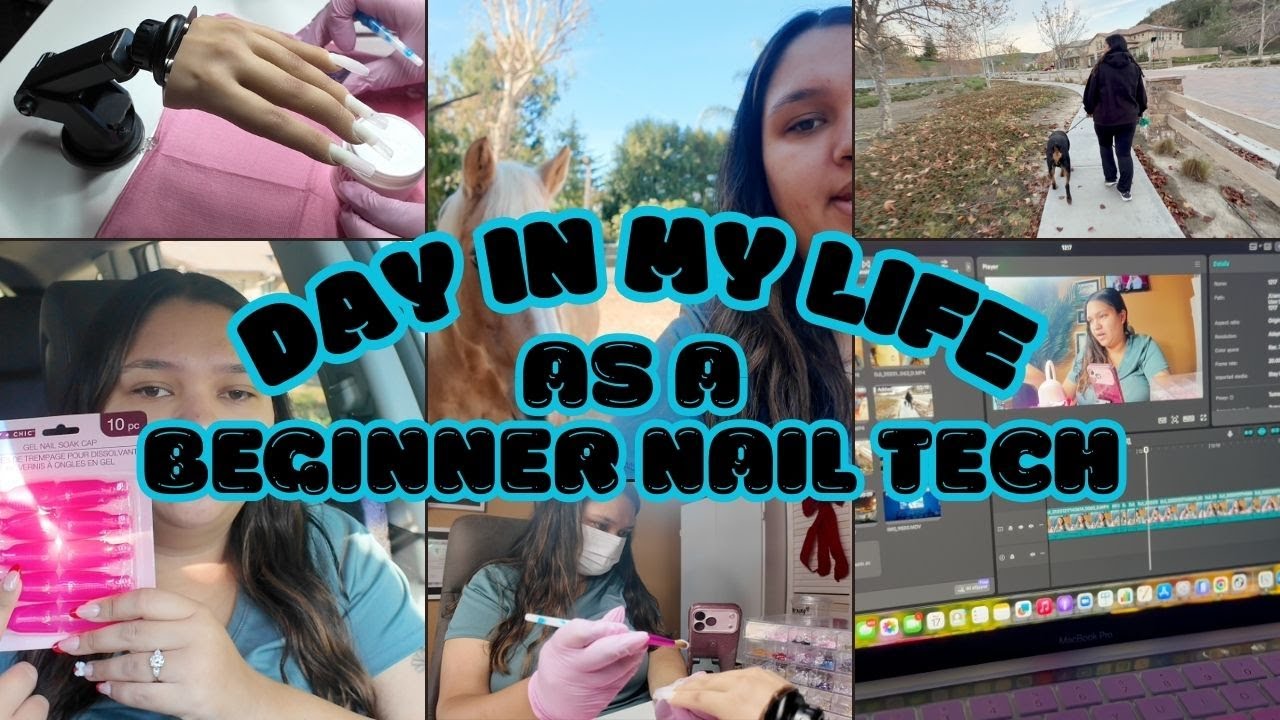 Day in My Life as a Pregnant Beginner Nail Tech 🤍💅 | Vlogmas Day 17