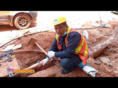 cara menyambung kabel yg aman untuk di tanam di dalam tanah - YouTube