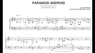 Brad Mehldau - Paranoid Android - Transcription