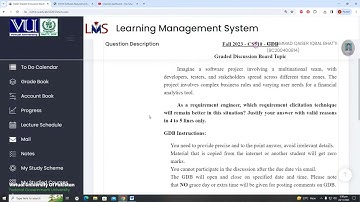 CS510 - Software Requirements and Specifications GDB 1 Solution 2023 | CS510 GDB 1 Solution 2023