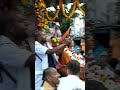 Hh lokanath swami maharaj leading bullock cart yatra  expressing his love for srila prabhupad