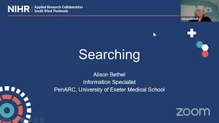 ESMARConf2022 Workshop 2: Searching for studies in meta-analyses and evidence syntheses