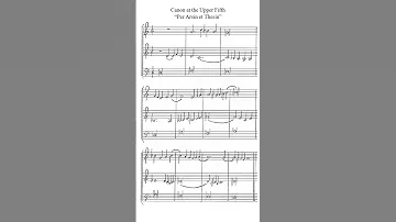 Canon At The Upper Fifth Per Arsin Et Thesin 