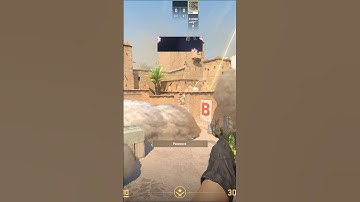 Лучший раскид всего Б сайта с одной позиции на карте Dust2 CS2! #csgo #cs2 #cs #кс2 #shorts #dust2