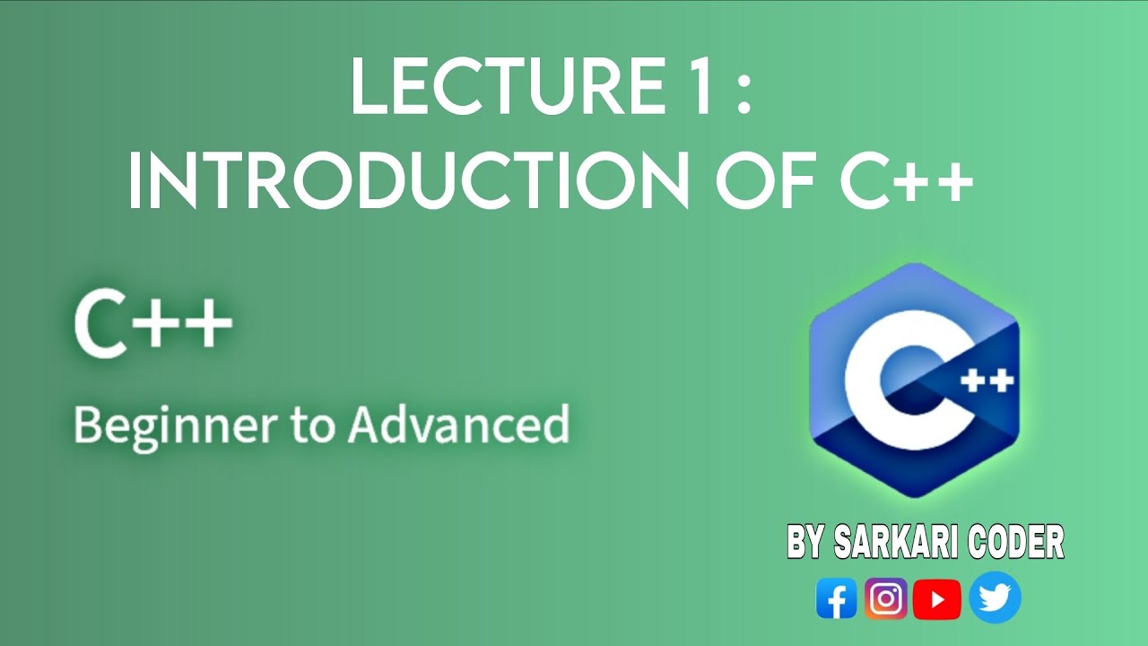 Introduction to C++ (Hindi) | What is C++? full Explanation - YouTube