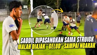 SADDIL BIKIN HERAN RAFAEL STRUICK !! Momen Latihan Timnas Indonesia Saddil Bercandain Struick