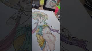 vaman avatar of lord Vishnu #shortsdrawing #art #vamanaavatar #shortsvideo