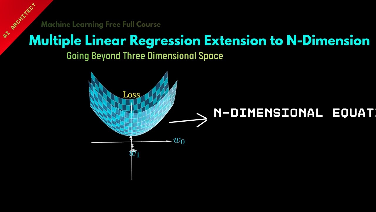Multiple Linear Regression Extension to N Dimension || Lesson 12 ...