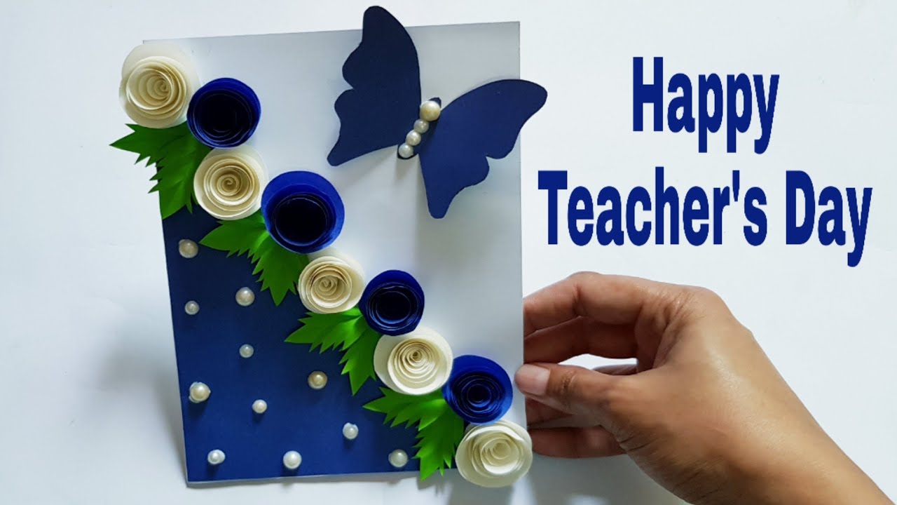 Happy Teacher's Day card idea ...Teacher's wish day...... - YouTube