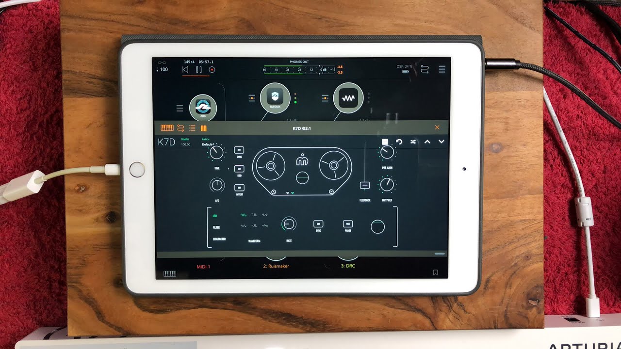 K7D Tape Delay AUv3 From the Developers of the DRC Poly Synth