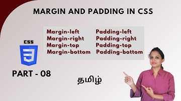 MARGIN AND PADDING PROPERTY IN CSS | CSS TUTORIAL - PART 8 | TAMIL | DEVELOPER TECHIES