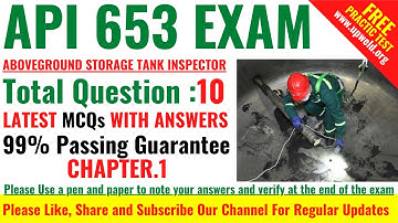Top 10 Latest API 653 Exam Chapter 1 - Interpreting API and ASME Codes  - Questions and Answers
