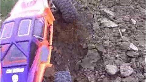 AXIAL AX10 Scorpion Rock Crawler with 55 Turn Novak Rooster ESC Crawling R/C Futaba